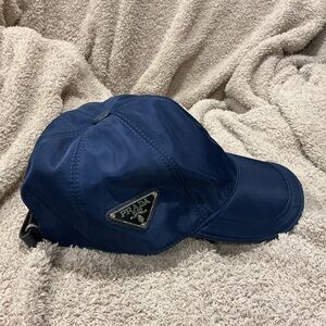 NWOT Prada Blue Baseball Cap, Size M